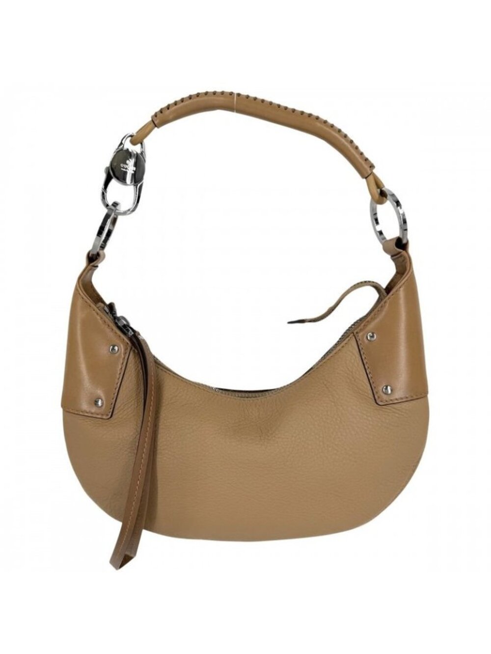 Gucci Handbag Hobo One Hand Shoulder GG Supreme Canvas Leather Brown Silver
